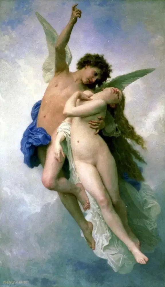 Psyché et l'Amour - Bouguereau image 1 reproduction artisanale de tableau