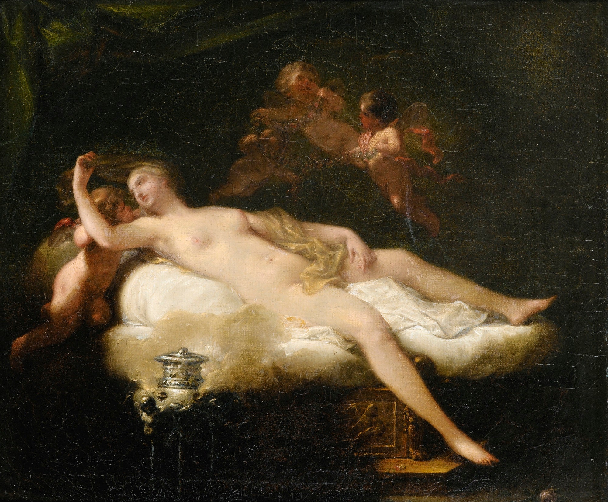 Psyché - Jean-Baptiste Regnault image 1 copie de tableau peinte à la main