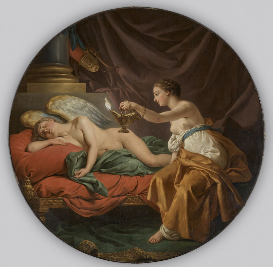 Psyché surprend l'Amour endormi - Louis Jean-François Lagrenée