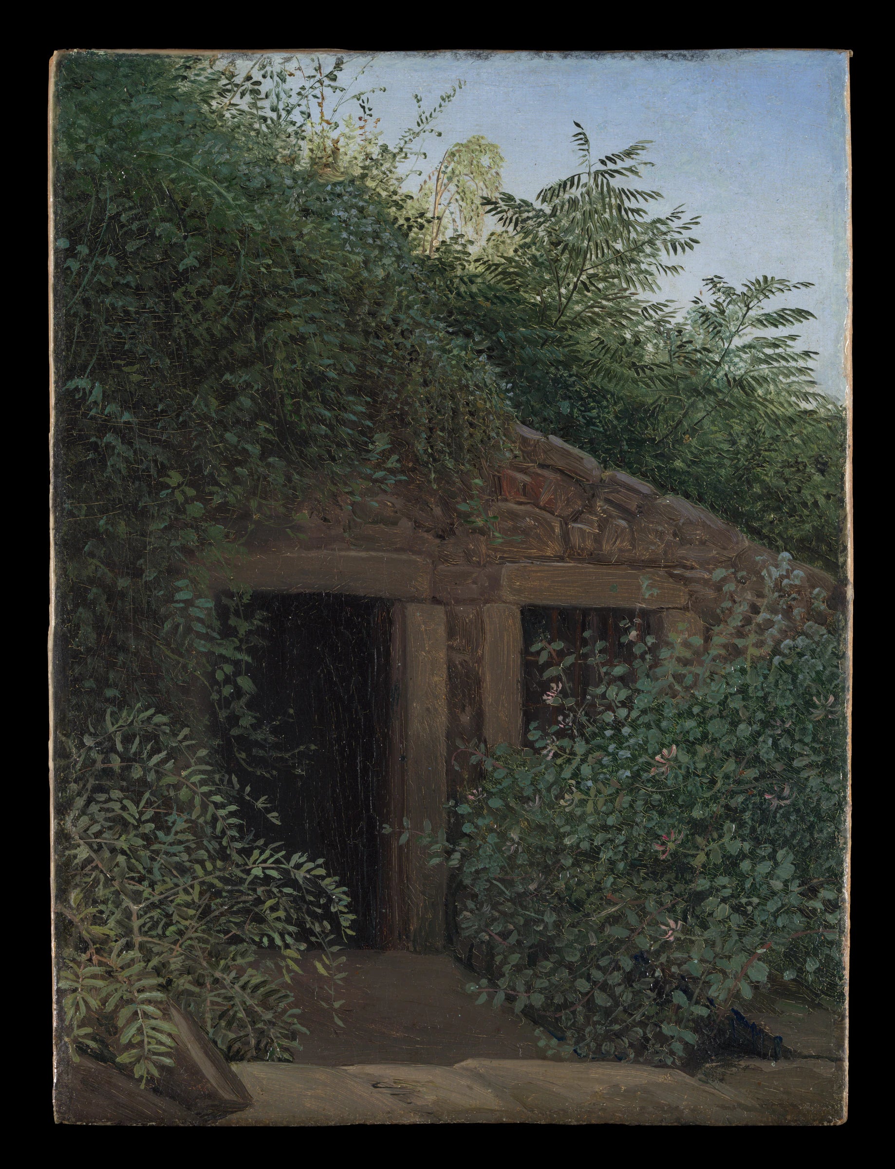Un puits de mine envahi par la végétation - Carl Gustav Carus