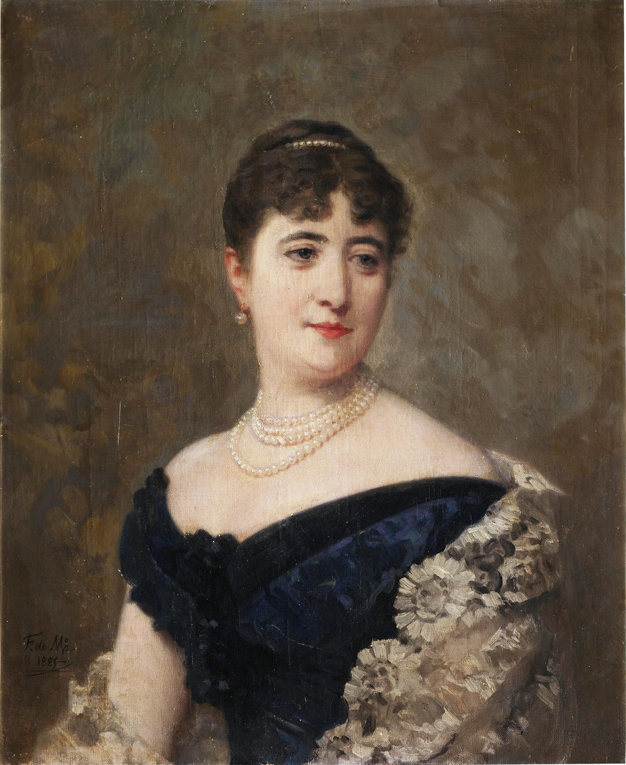 Purification Fontán, marquise de Pazo de la Merced - Federico de Madrazo