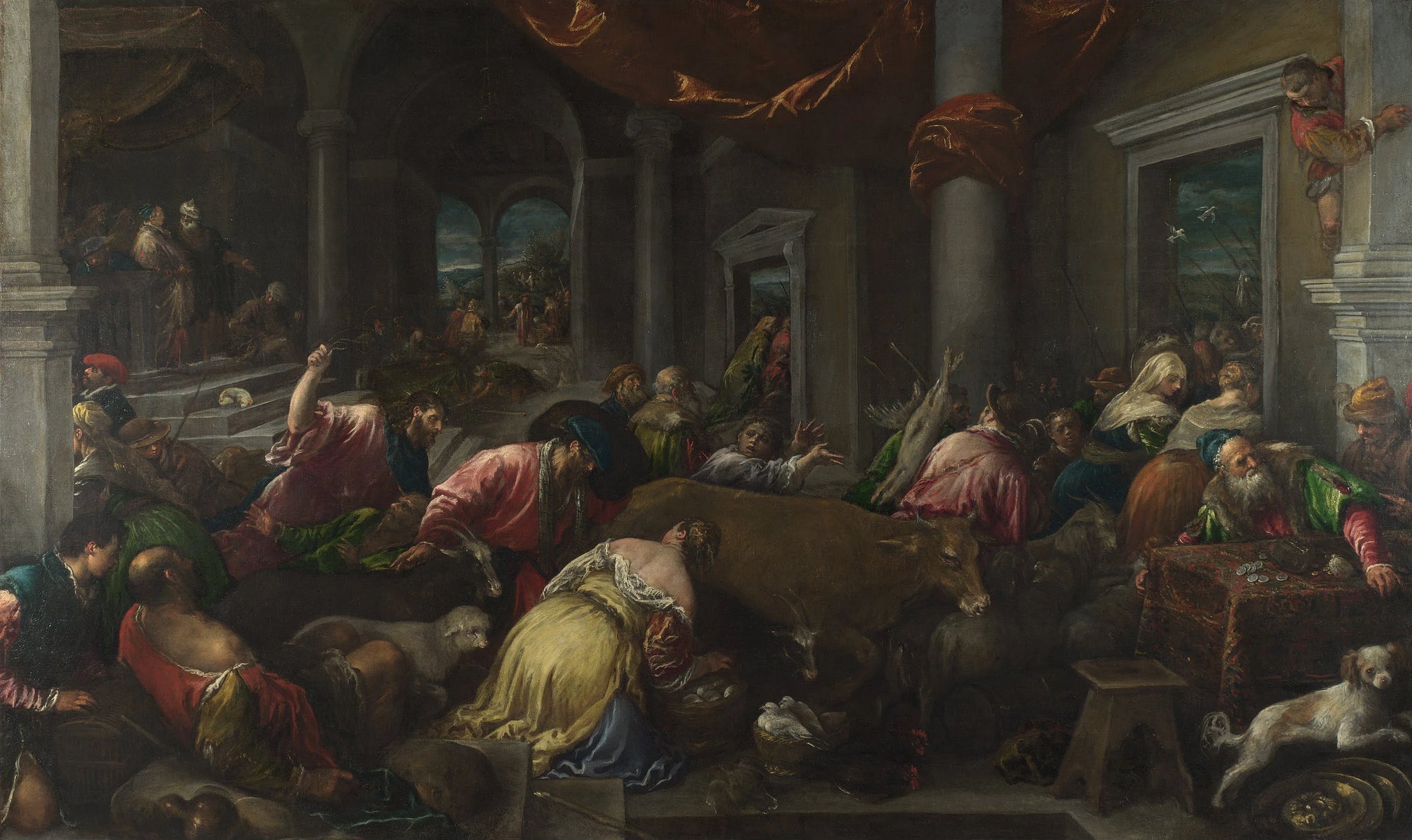 La Purification du Temple - Jacopo Bassano