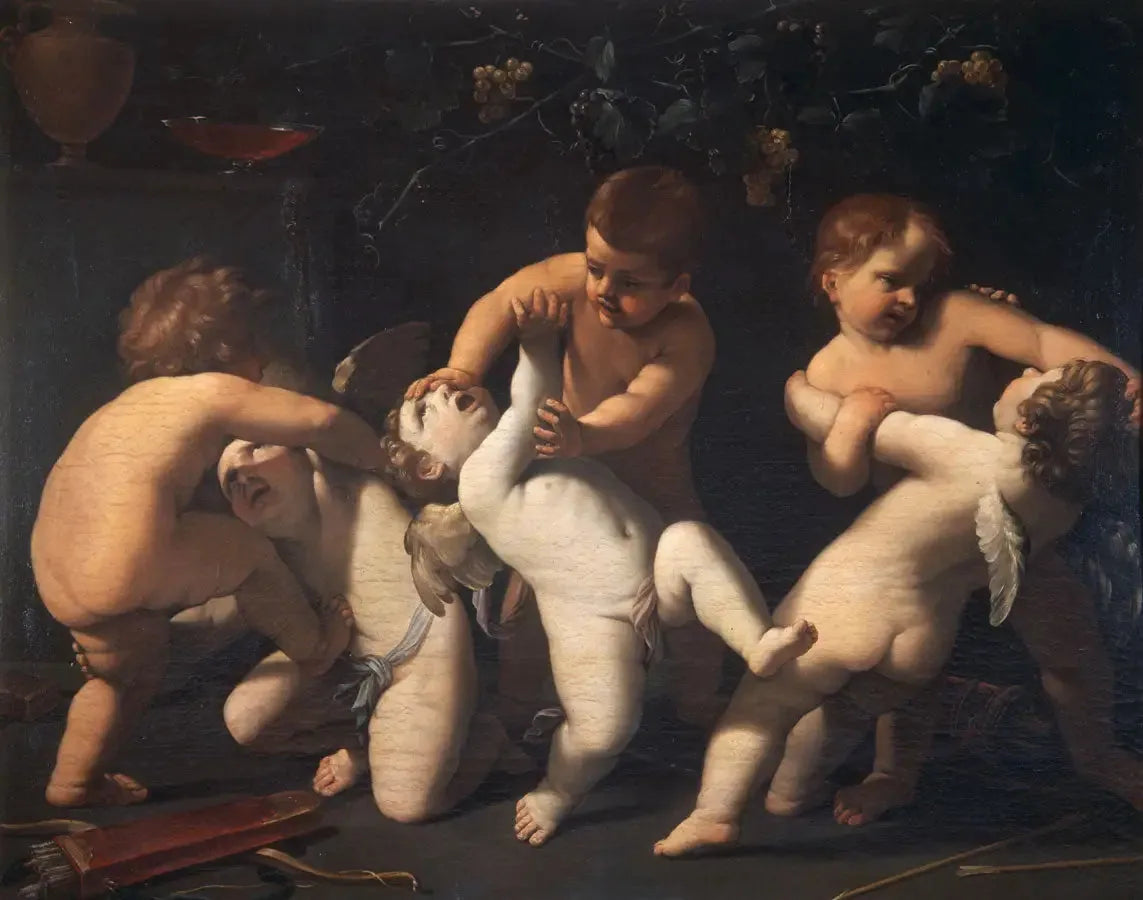 Putti combattants - Guido Reni image 1 reproduction d’œuvre d’art à l’huile