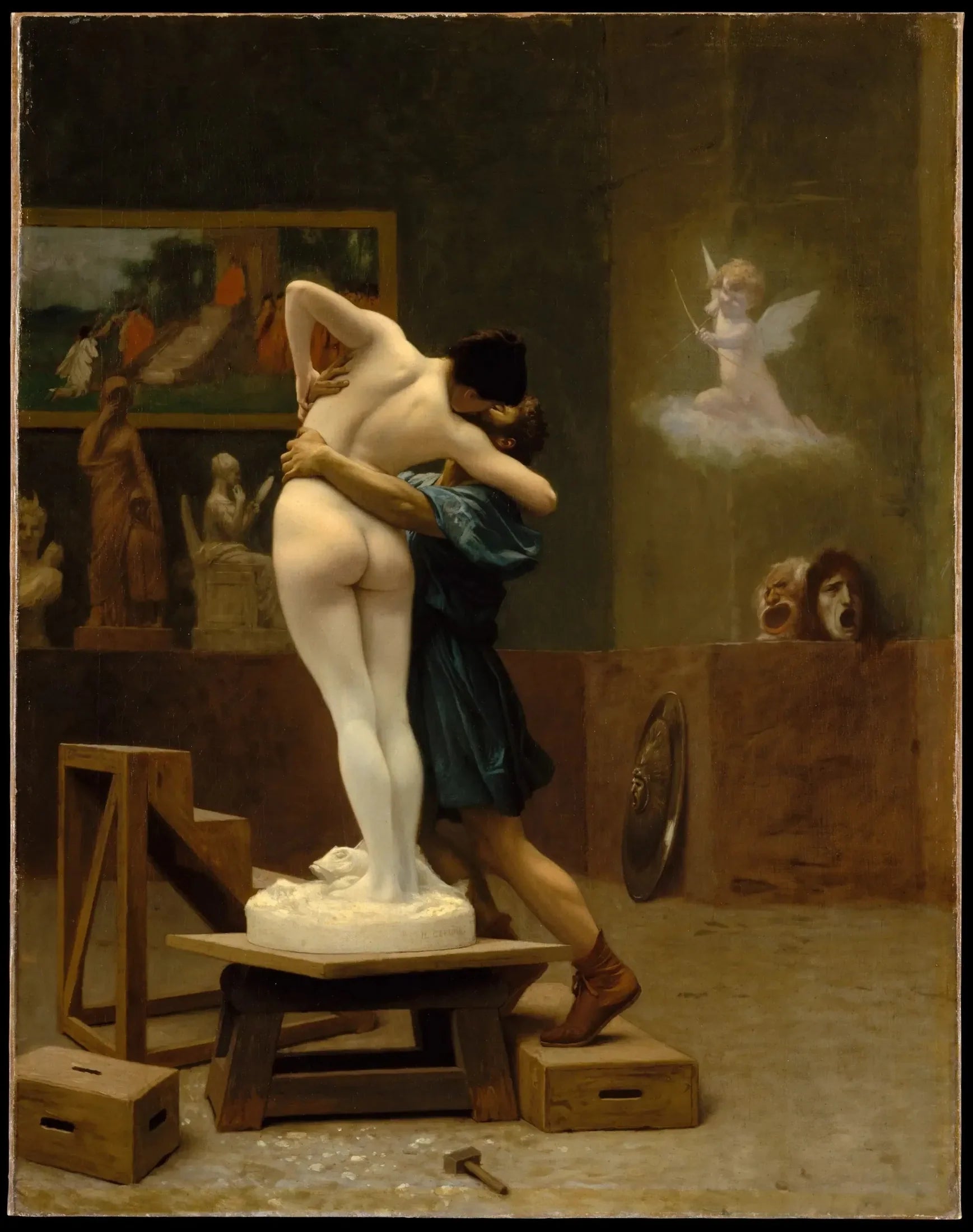 Pygmalion et Galatée - Jean-Léon Gérôme image 1 reproduction artisanale de tableau