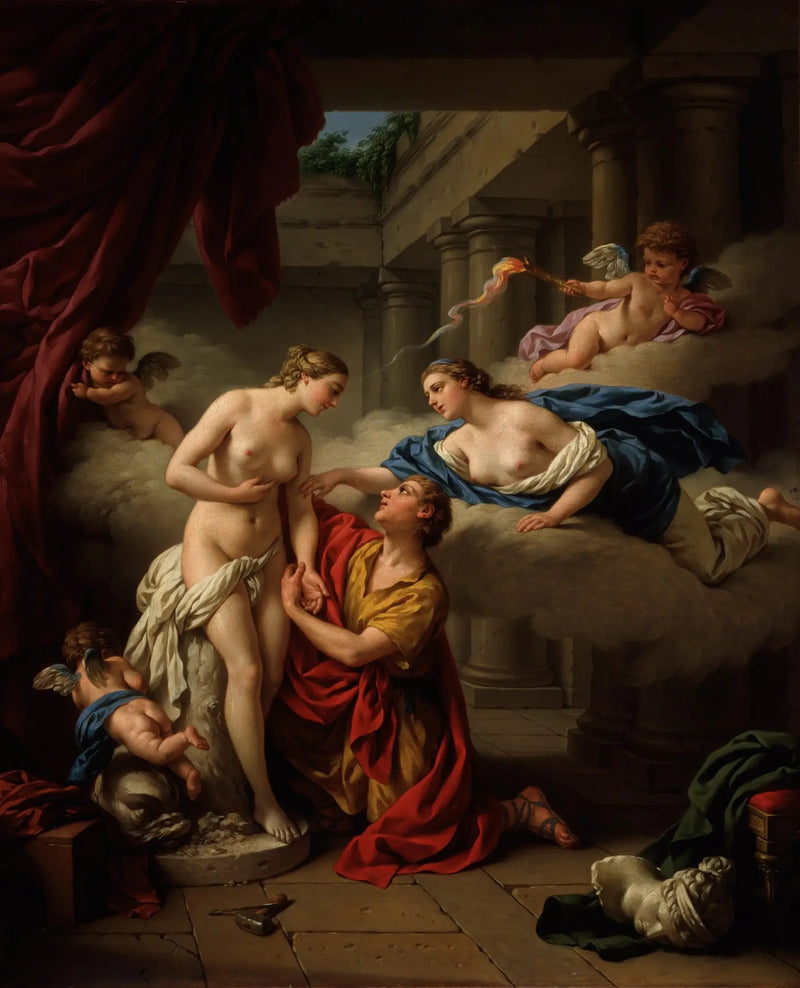 Pygmalion et sa statue - Louis Jean François Lagrenée