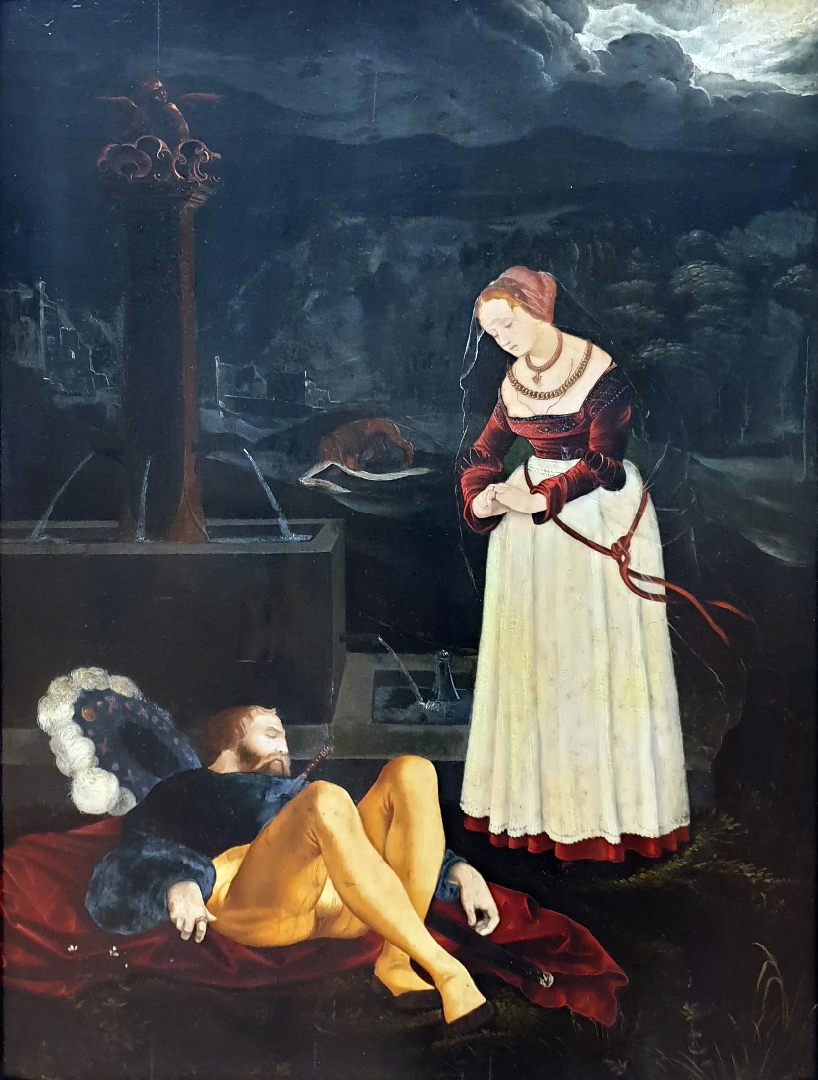 Pyrame et Thisbé - Hans Baldung Grien image 1 copie peinte à la main à l’huile