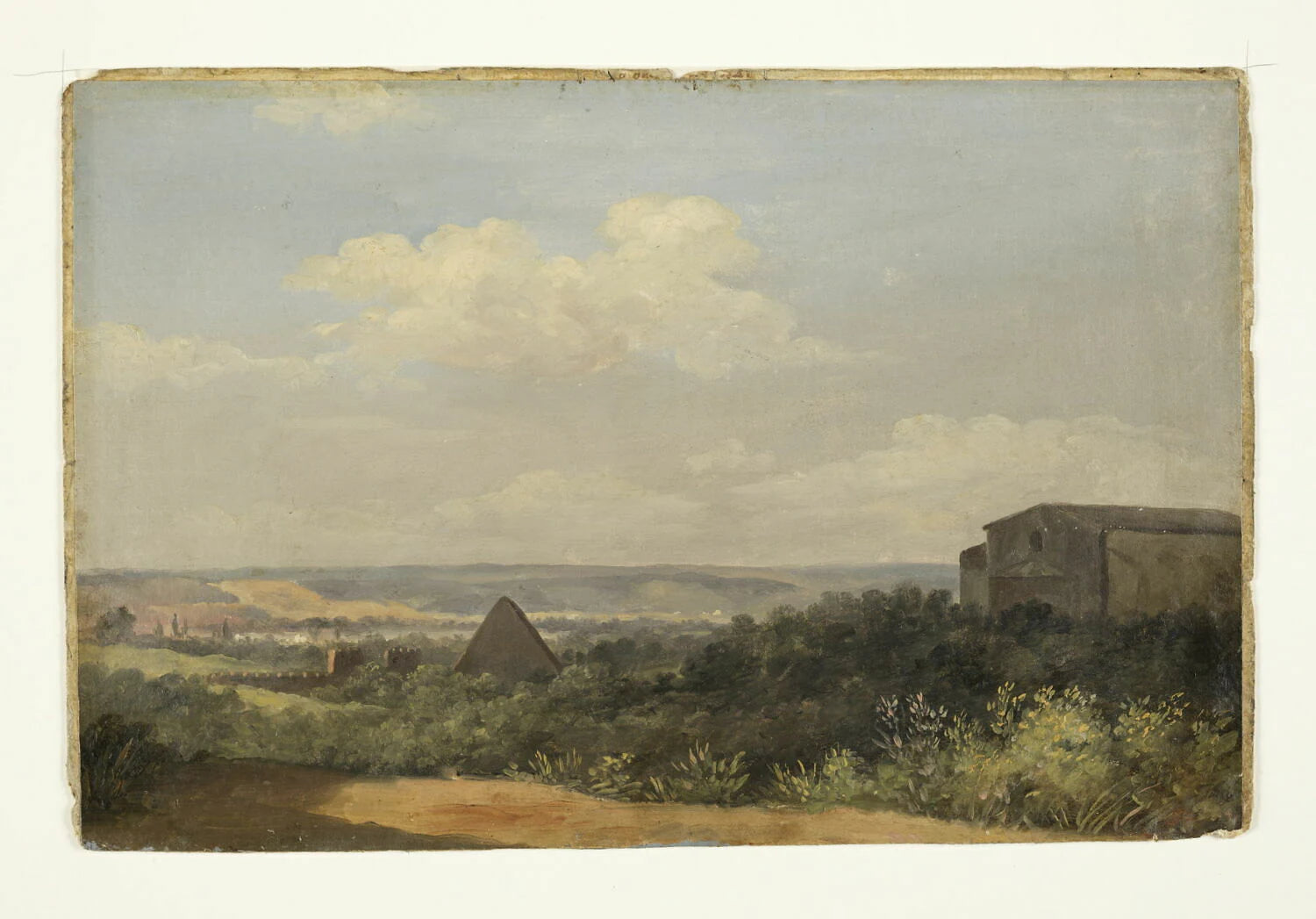La Pyramide de Cestius à Rome - Pierre de Valenciennes