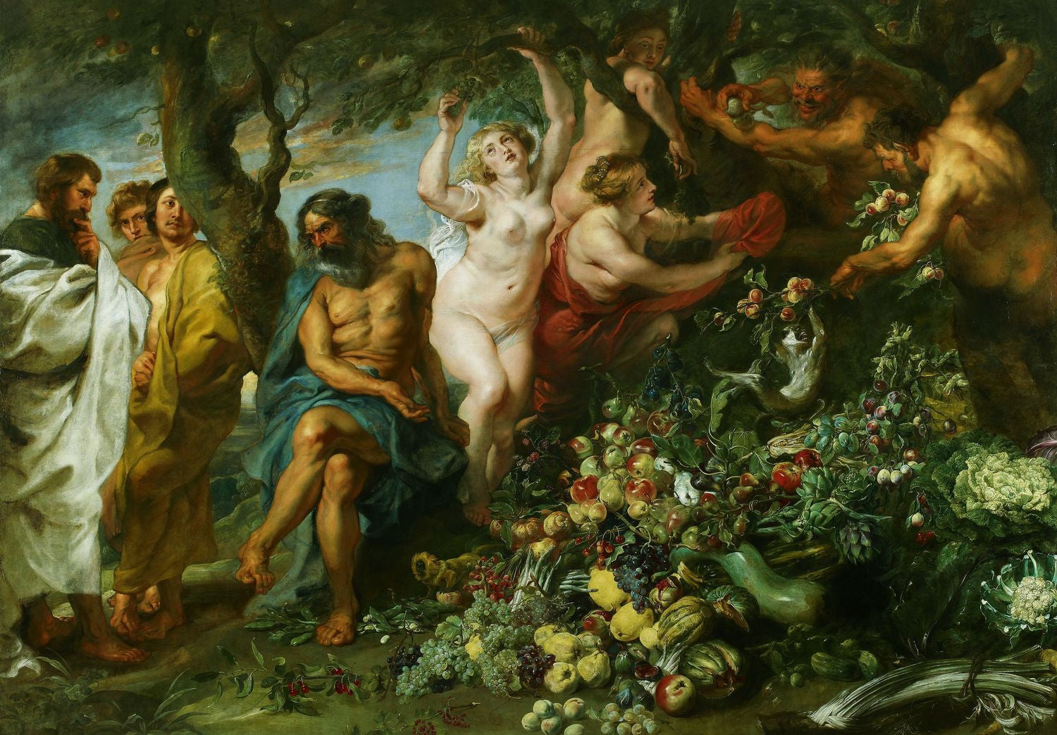 Pythagore prônant le végétarisme - Frans Snyders image 1 copie de tableau peinte à la main