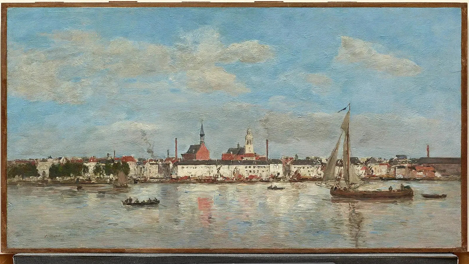 Quai à Anvers - Eugène Boudin image 1 reproduction de peinture à l’huile