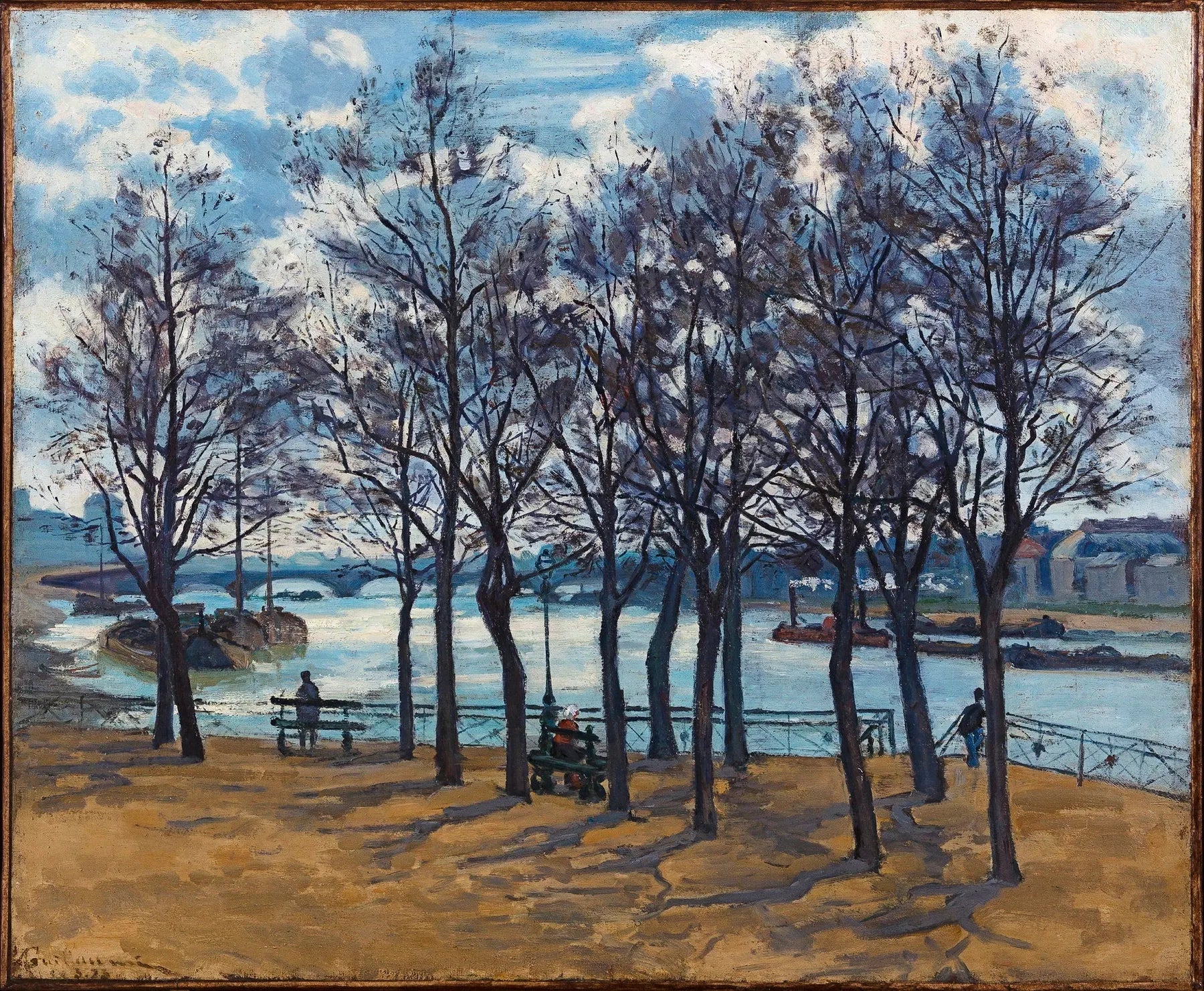 Quai de la Rapée - Armand Guillaumin image 1 copie de tableau peinte à la main