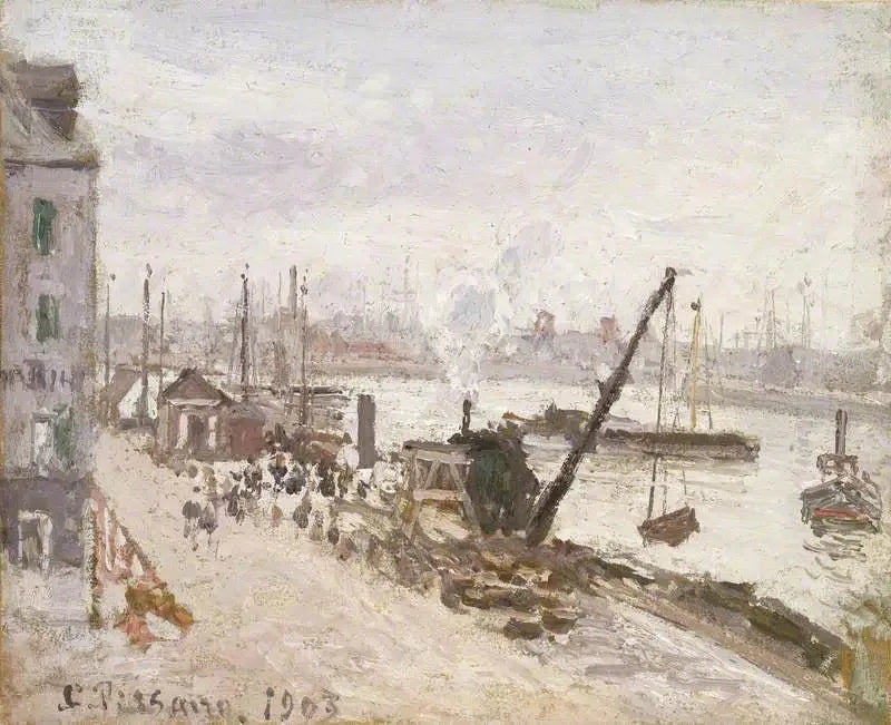 Quai du Havre - Camille Pissarro image 1 reproduction d’œuvre d’art à l’huile