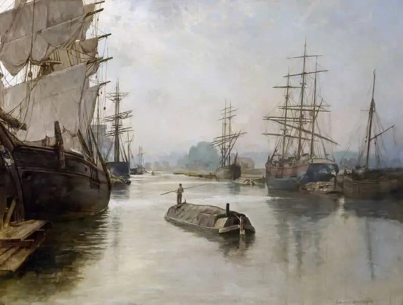 Quais de Gloucester - John Collier image 1 tableau peint à l’huile sur toile