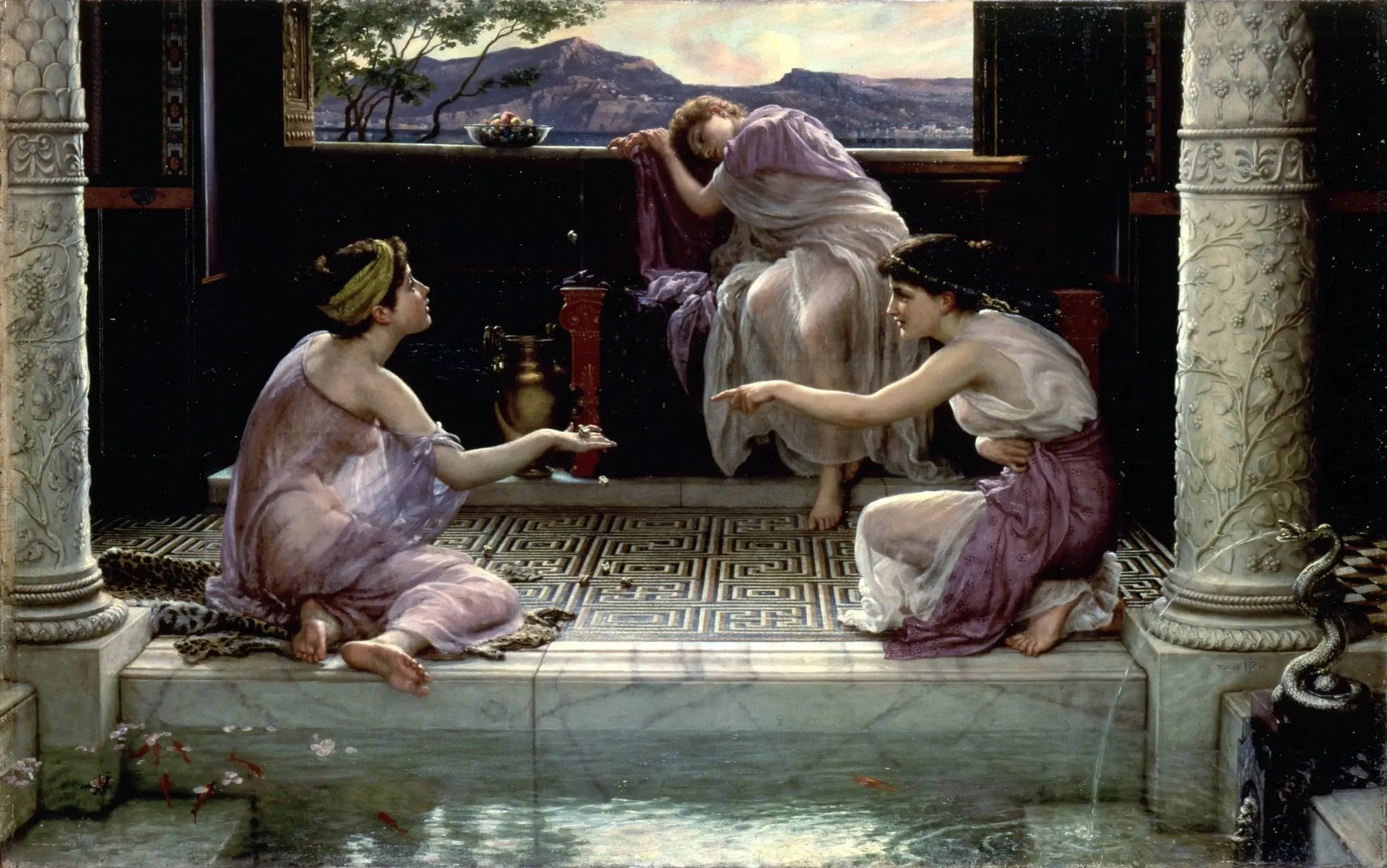 Quand le monde était jeune - Edward Poynter image 1 copie de tableau peinte à la main
