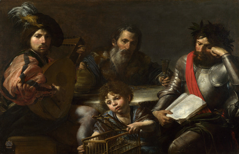 Les quatre âges de l'homme - Valentin de Boulogne