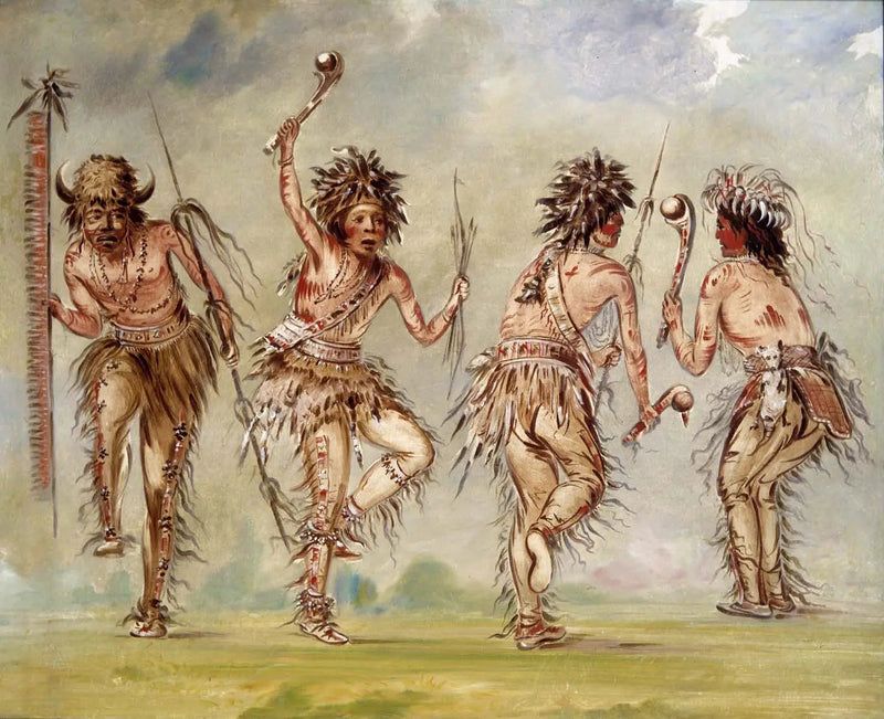 Quatre danseurs - George Catlin