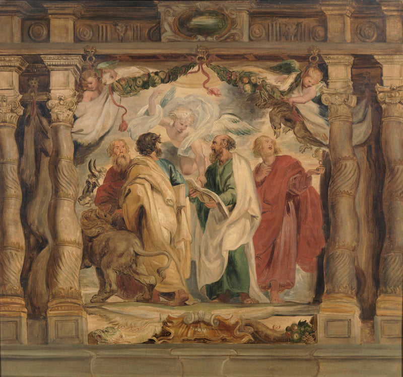 Les quatre évangélistes - Artiste inconnu