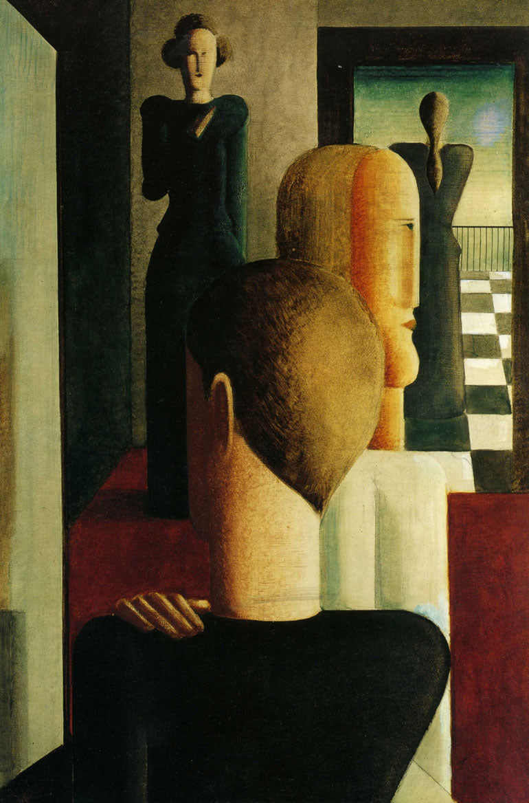 Quatre figures dans l'espace (Romain) - Oskar Schlemmer image 1 reproduction d’œuvre d’art à l’huile