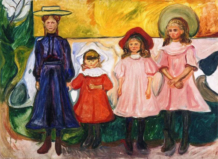Quatre Filles à Åsgårdstrand - Edvard Munch