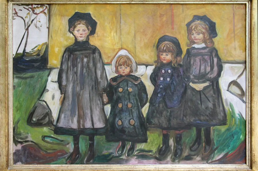 Quatre Filles à Åsgårdstrand - Edvard Munch