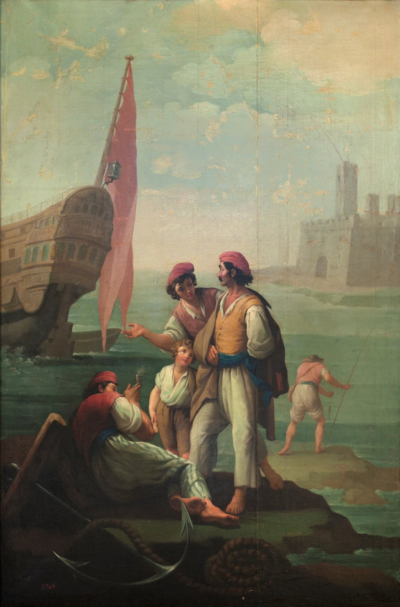 Quatre marins et un garçon - Zacarías González Velázquez