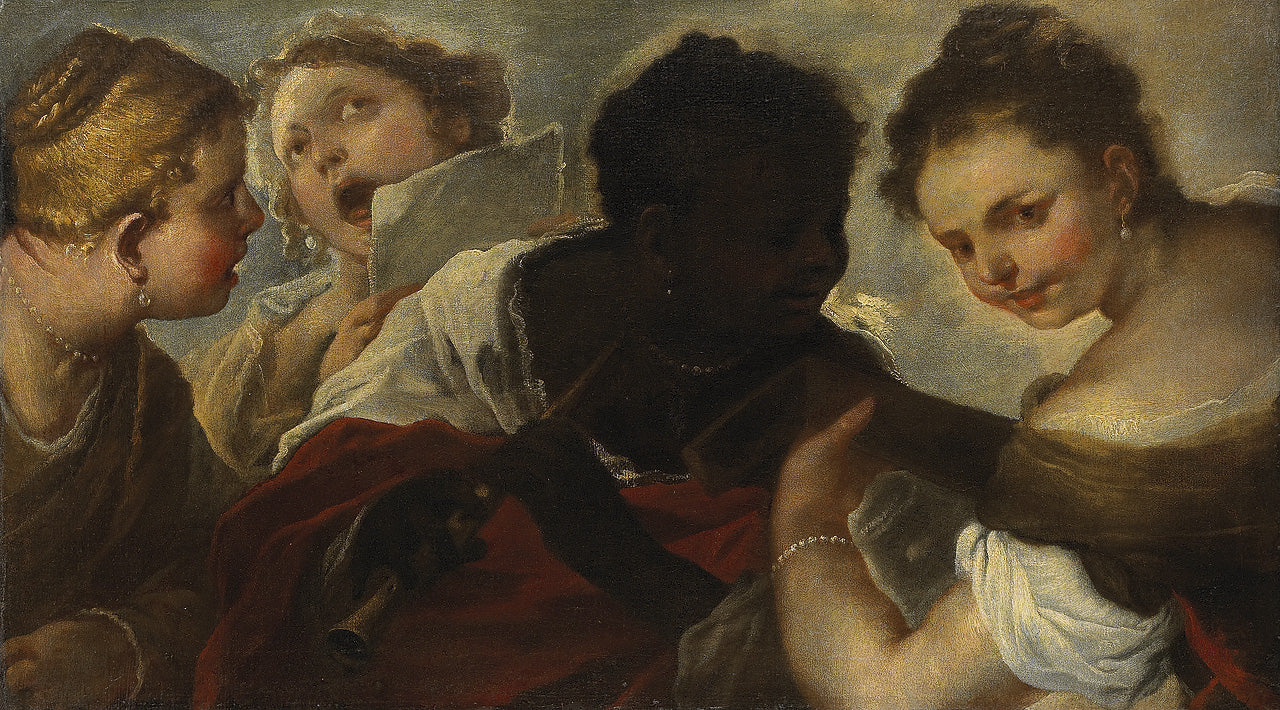 Quatre musiciennes - Luca Giordano image 1 reproduction réalisée par Alpha Reproduction