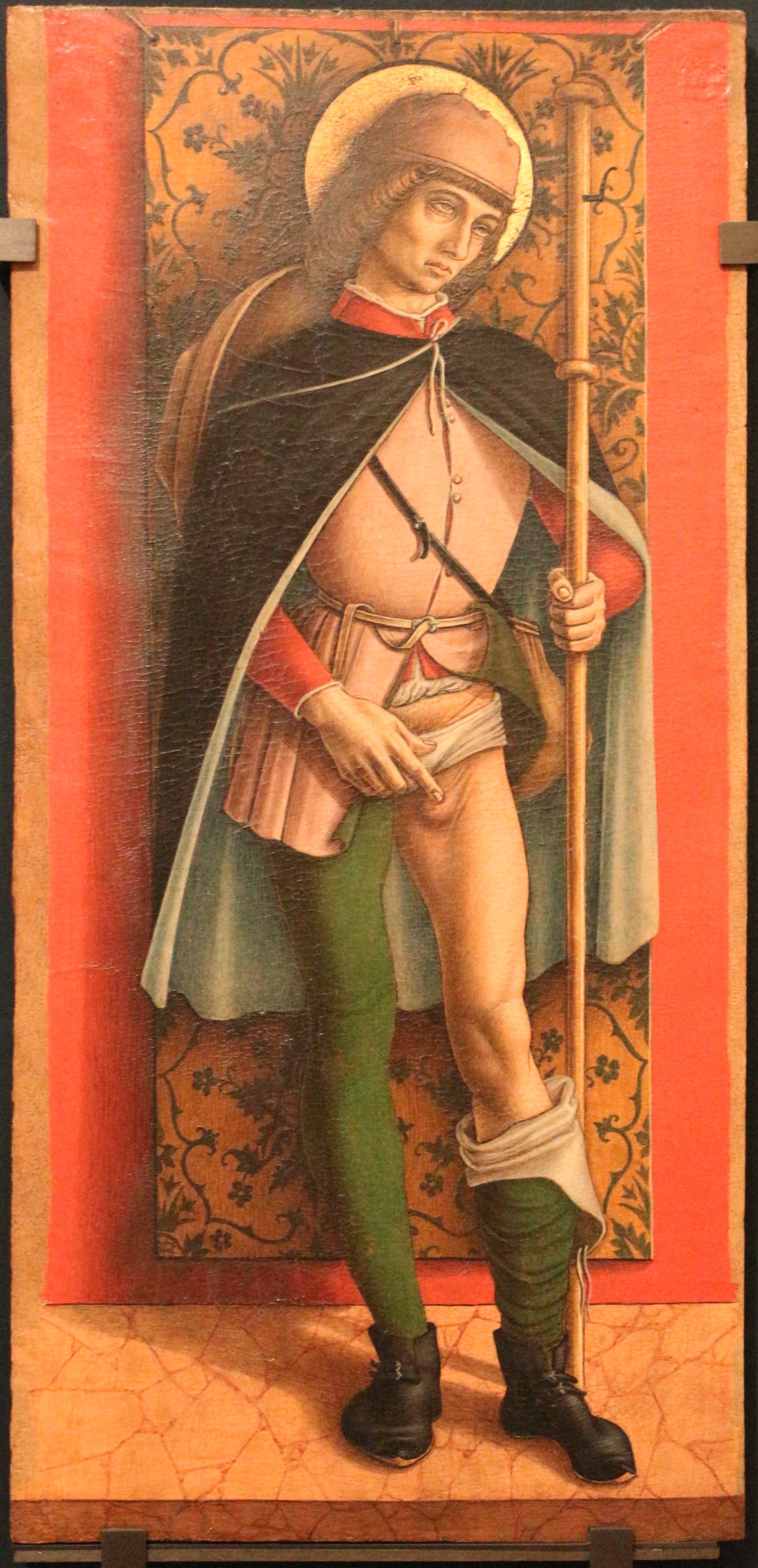 Quatre saints et bienheureux : Saint Roch - Carlo Crivelli image 1 copie de tableau peinte à la main