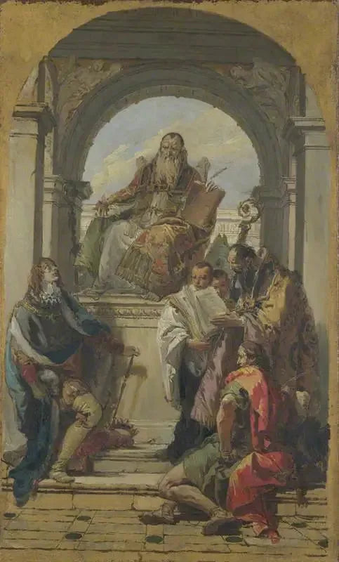 Quatre Saints - Giovanni Battista Tiepolo image 1 reproduction artisanale de tableau