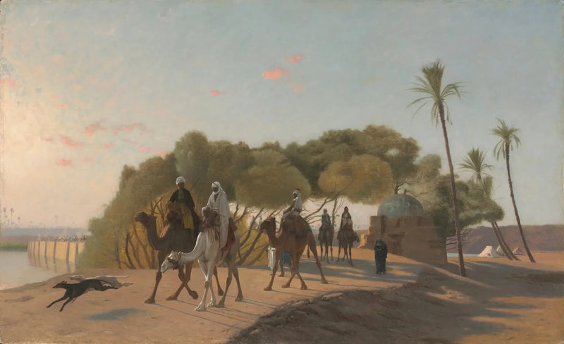 Quitter l'oasis - Jean-Léon Gérôme