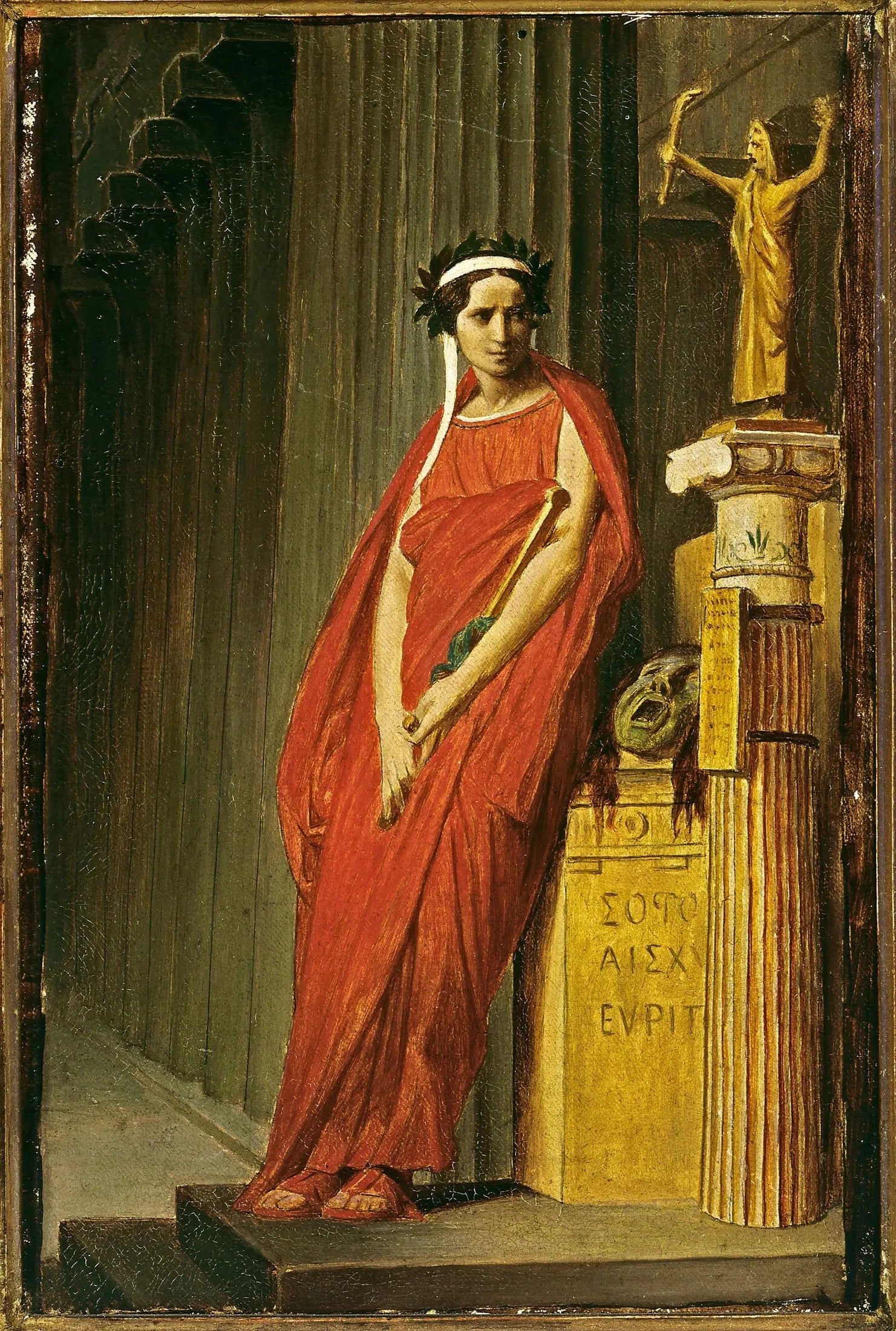 Rachel (1821-1858), en costume de tragédie - Jean-Léon Gérôme image 1 reproduction artisanale de tableau