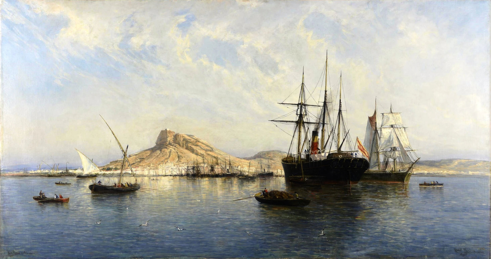 La rade d'Alicante - Rafael Monleón y Torres