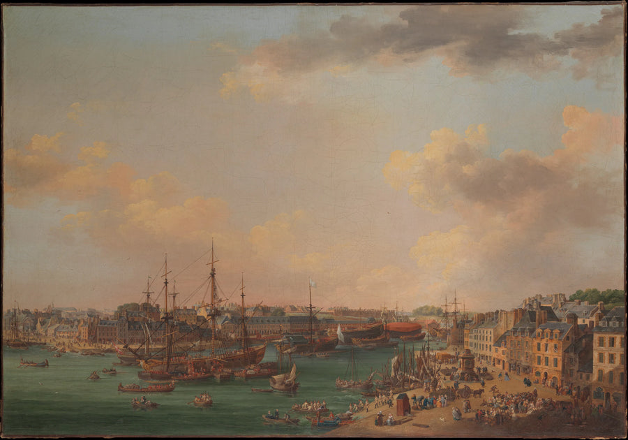 La Rade extérieure de Brest - Henri Joseph van Blarenberghe