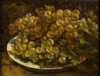 Raisins - Gustave Courbet image 1 copie de tableau peinte à la main