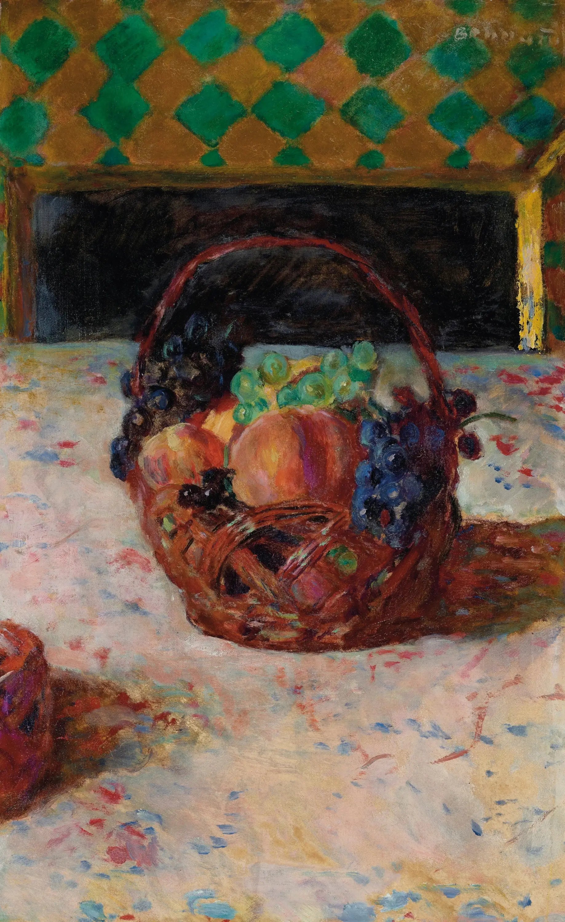 Raisins noirs et pêches - Pierre Bonnard image 1 copie peinte à la main à l’huile