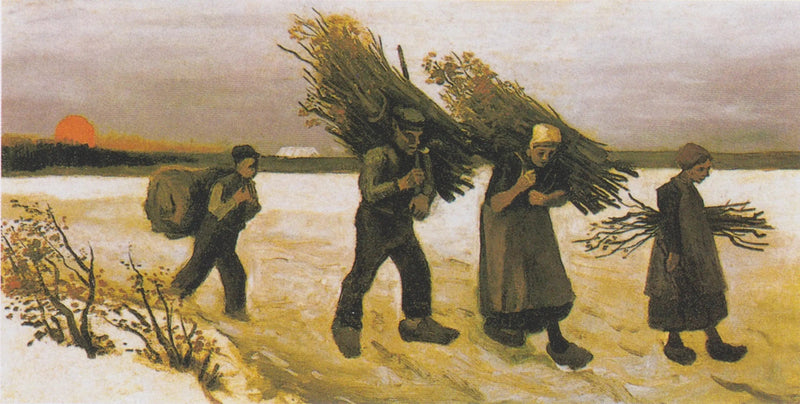 Ramasseur de bois dans la neige - Vincent van Gogh
