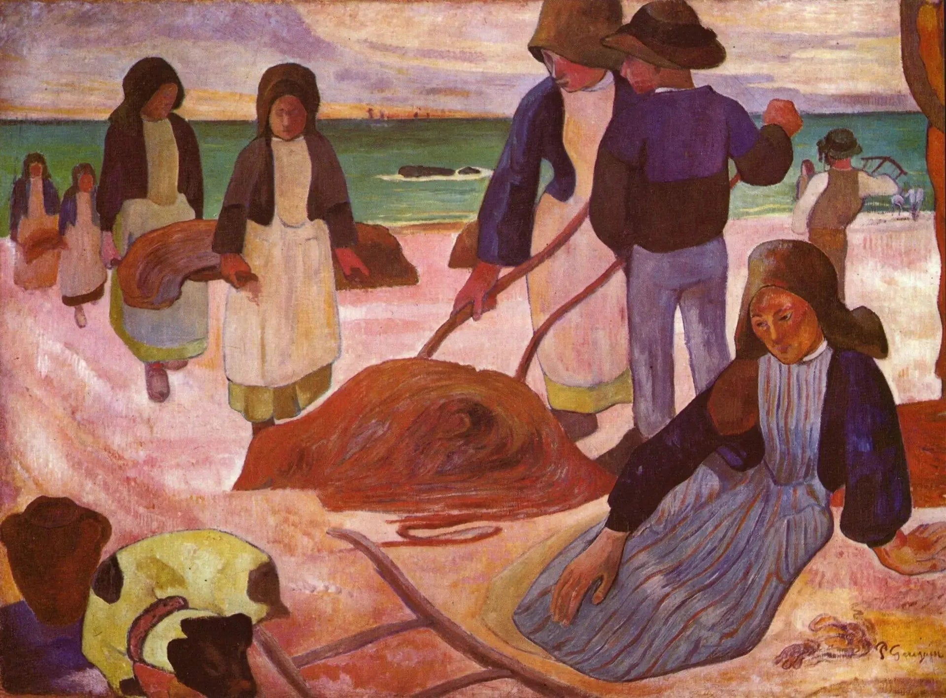 Ramasseuses de varech (II) - Paul Gauguin image 1 tableau peint à l’huile sur toile