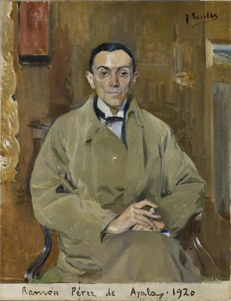 Ramón Pérez de Ayala - Joaquín Sorolla image 1 tableau peint à l’huile sur toile