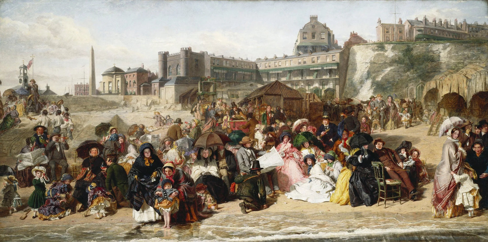 Ramsgate Sands (La vie au bord de la mer) - William Powell Frith image 1 copie de tableau peinte à la main