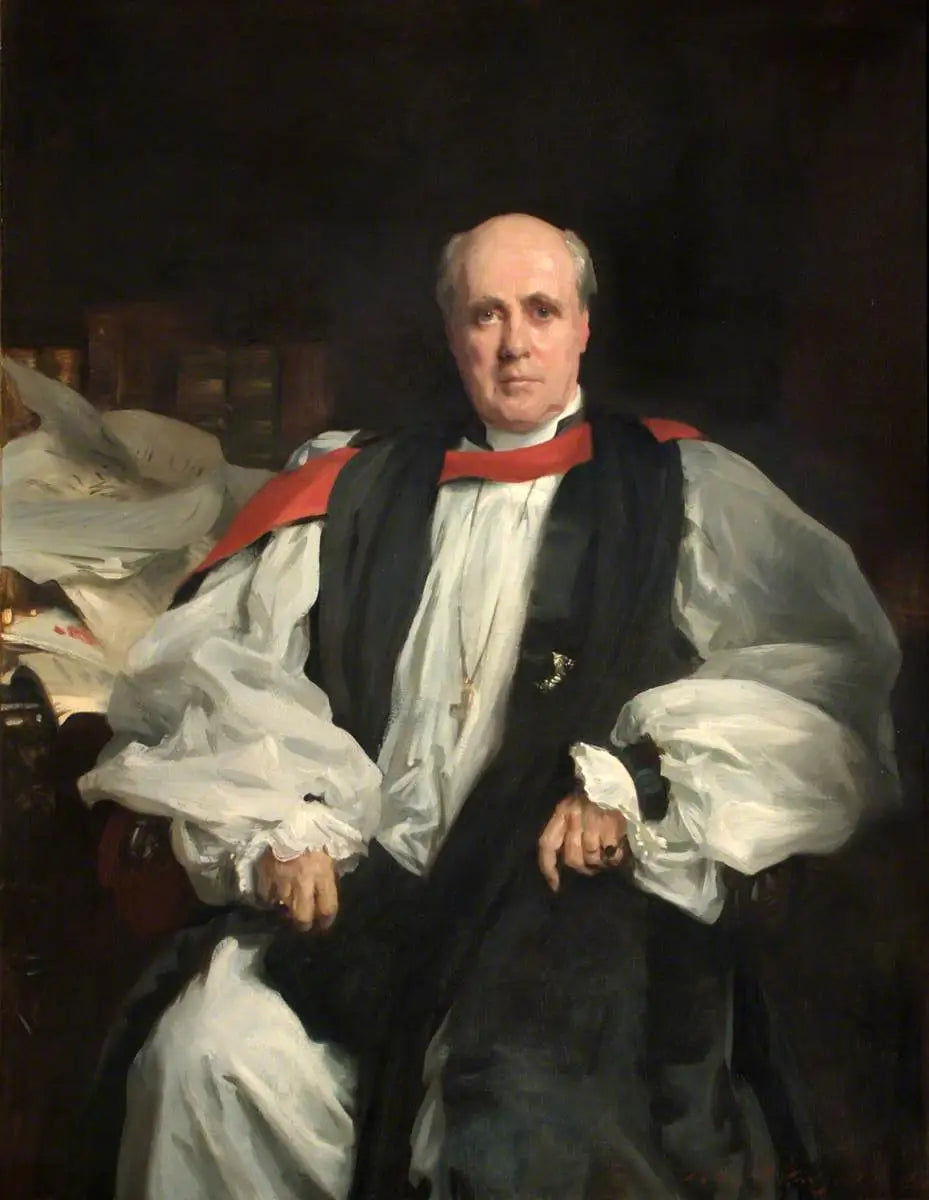 Randall Thomas Davidson (1848–1930), archevêque de Canterbury - John Singer Sargent image 1 copie peinte à la main à l’huile