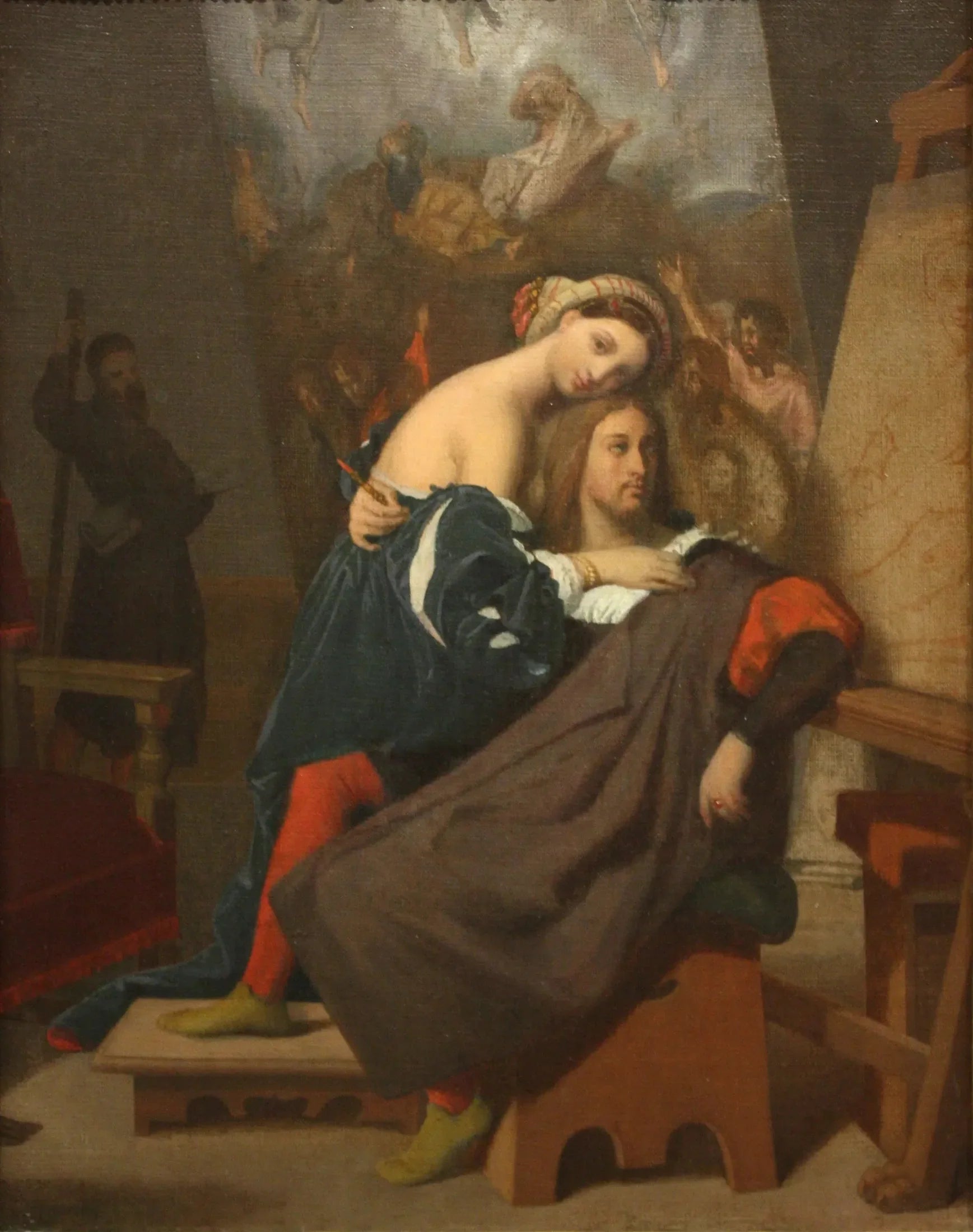Raphaël et la fille du boulanger - Jean-Auguste-Dominique Ingres image 1 copie de tableau peinte à la main