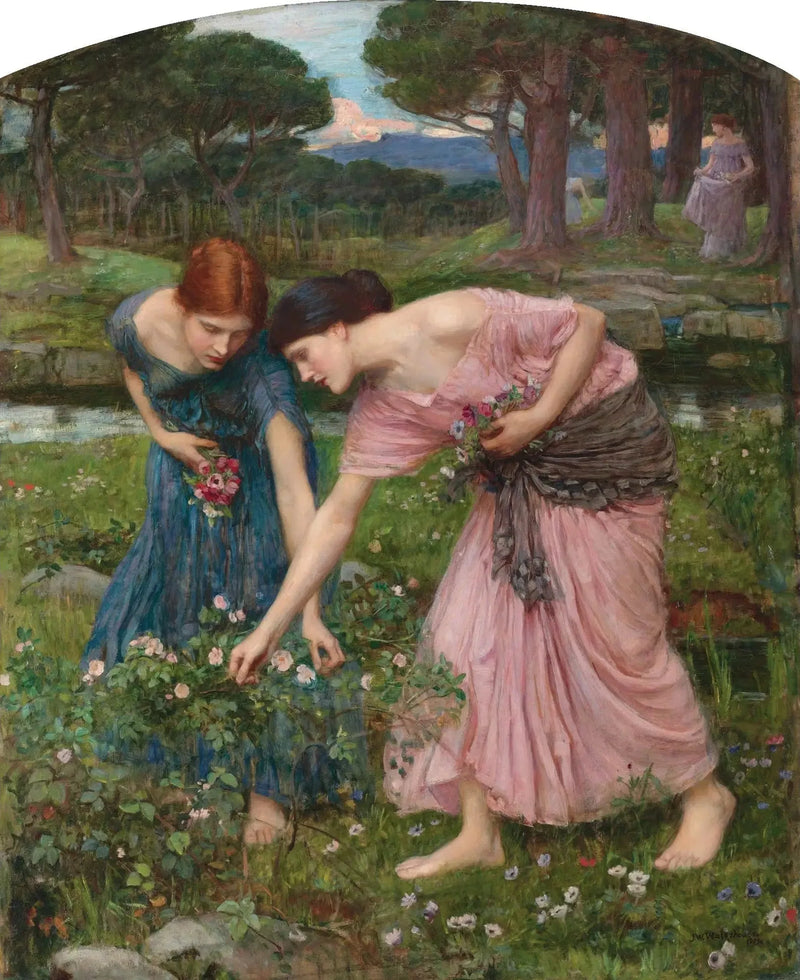 Rassemblez les boutons de roses tant que vous le pouvez - John William Waterhouse