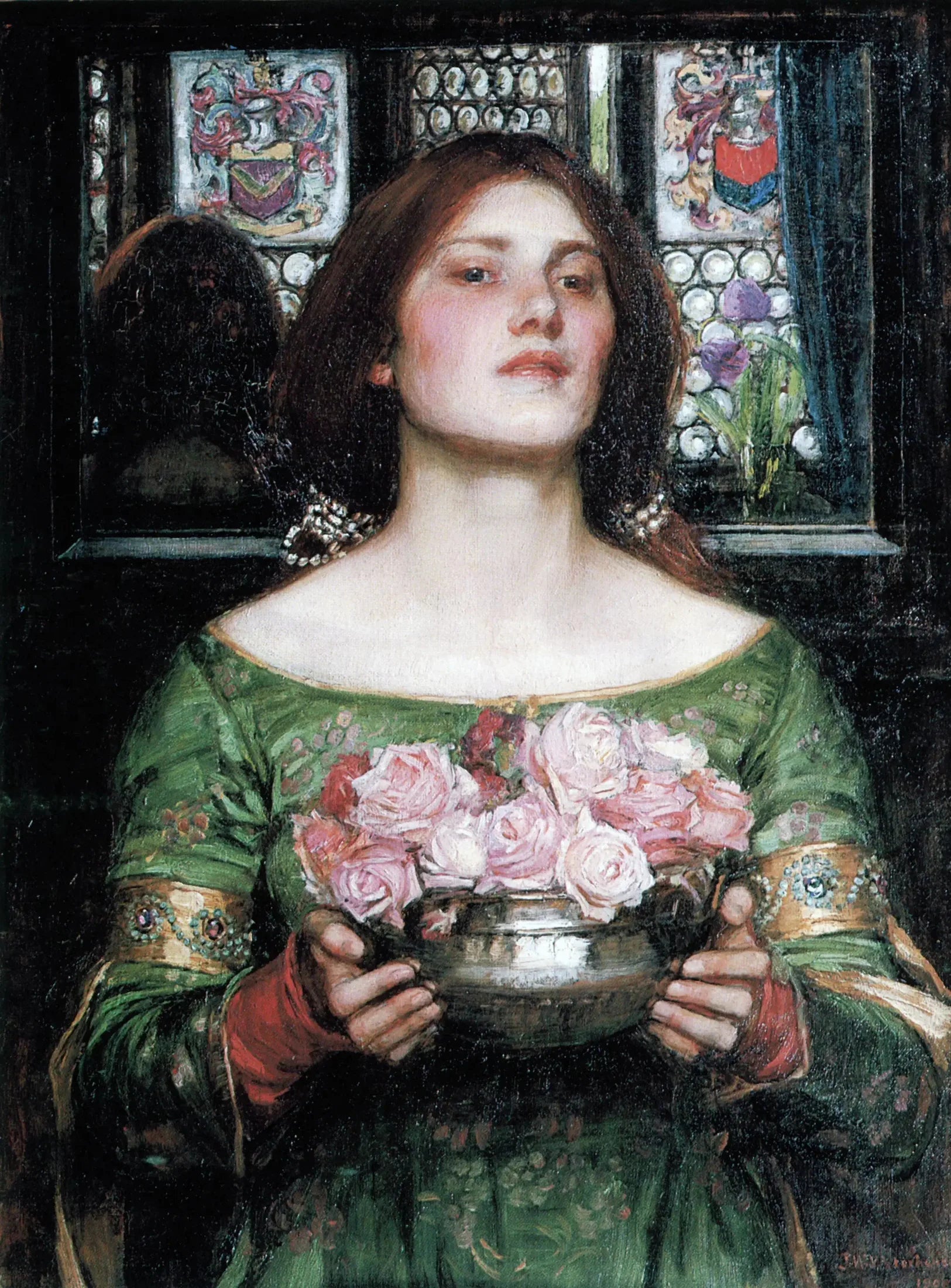 Rassemblez vos boutons de rose tant que vous le pouvez - John William Waterhouse image 1 reproduction réalisée par Alpha Reproduction