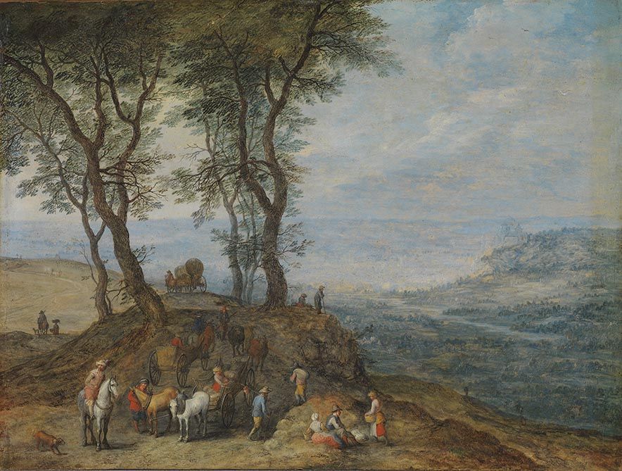 Rast auf einem Hügel - Jan Brueghel l’Ancien