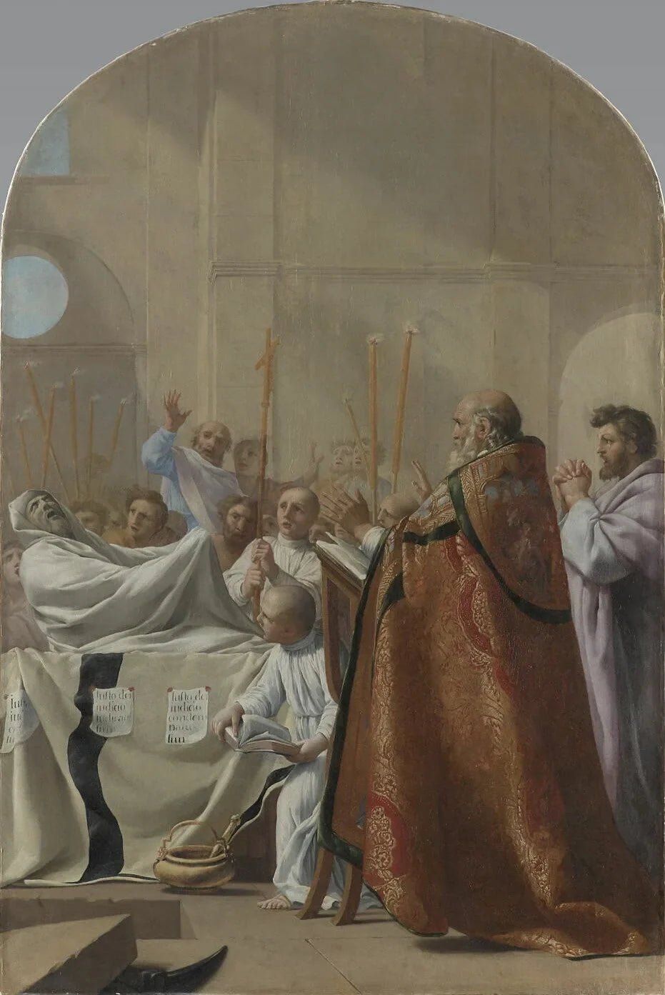Raymond Diocres répond après sa mort - Eustache Le Sueur image 1 copie peinte à la main à l’huile