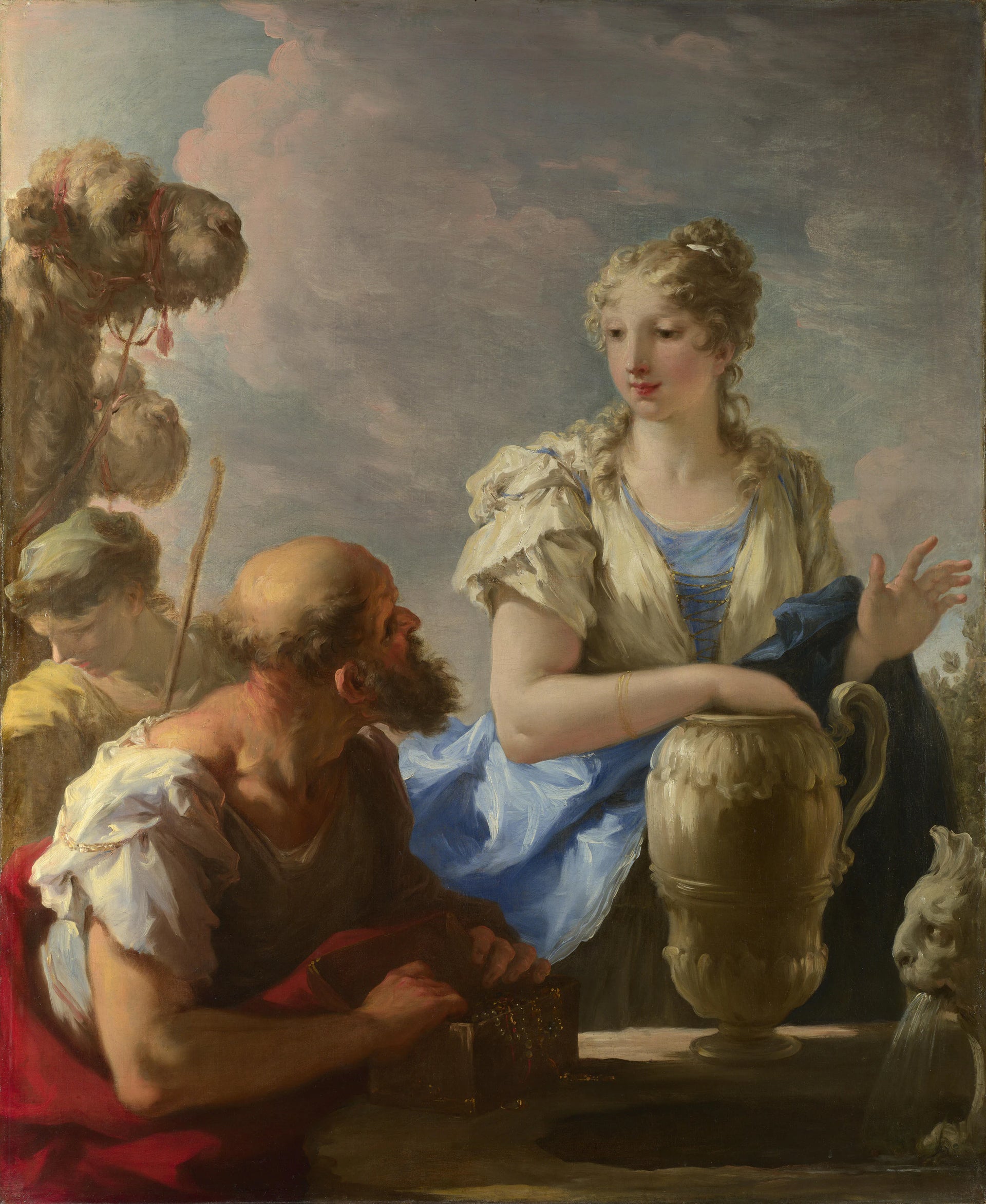 Rebecca au puits - Giovanni Antonio Pellegrini