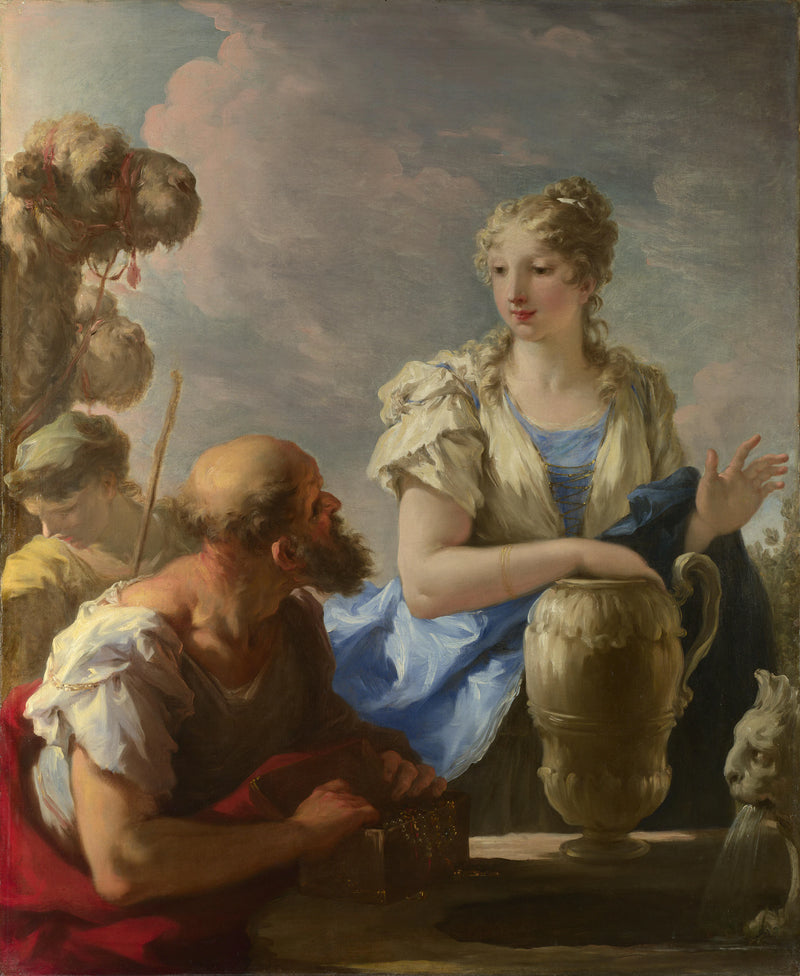 Rebecca au puits - Giovanni Antonio Pellegrini