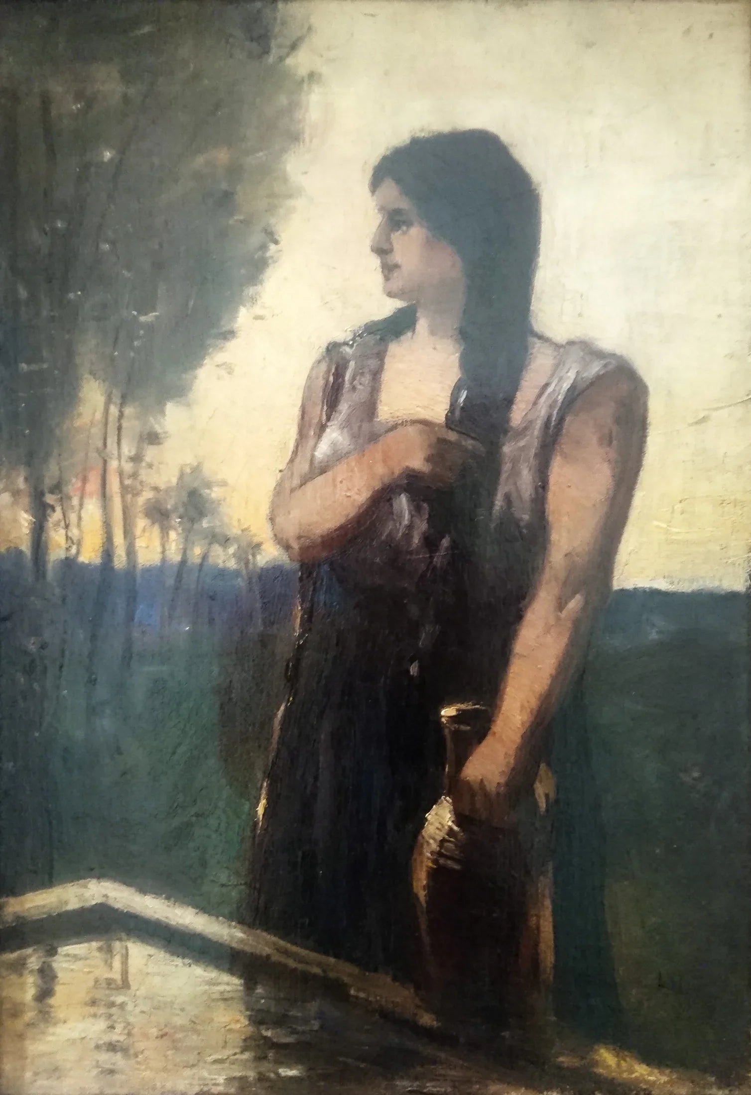 Rébecca au puits - Lesser Ury image 1 tableau peint à l’huile sur toile
