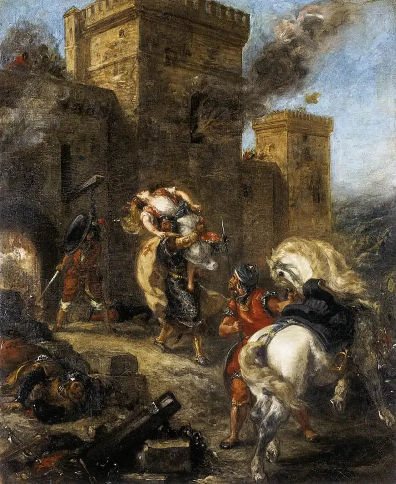 Rébecca enlevée par le Templier - Eugène Delacroix