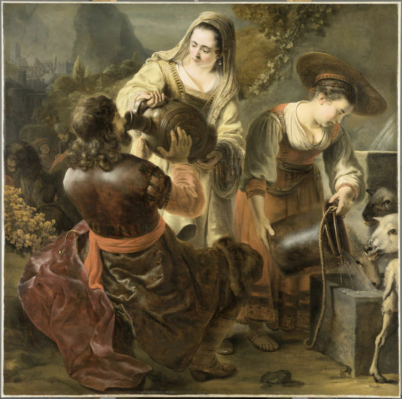 Rébecca et Eliézer au puits - Ferdinand Bol