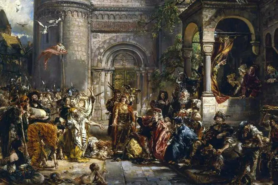 Réception des Juifs 1096 après JC. - Jan Matejko image 1 reproduction réalisée par Alpha Reproduction