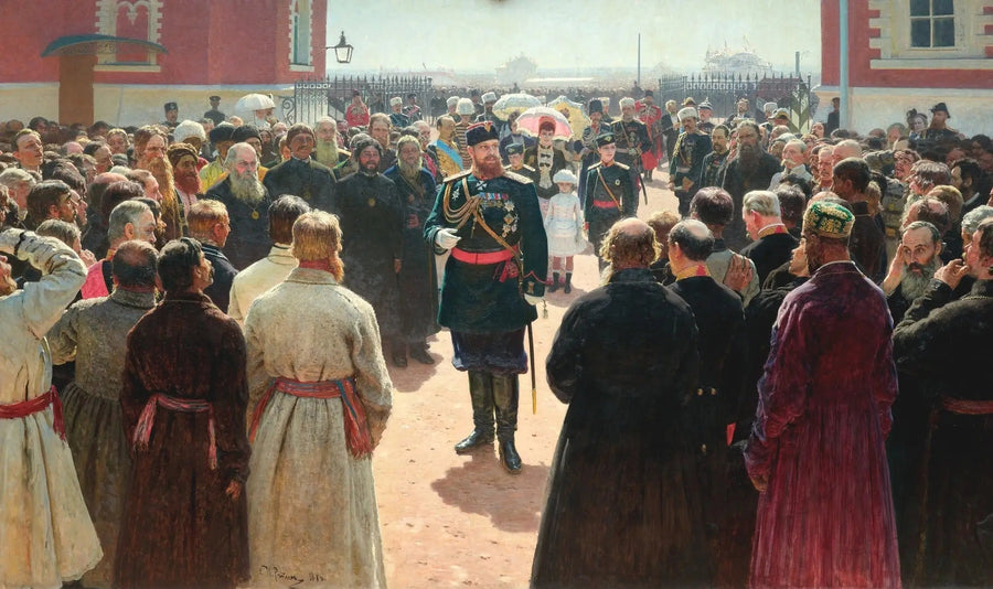 Réception par Alexandre III des syndics de volosts dans la cour du palais Petrovski - Ilya Repin